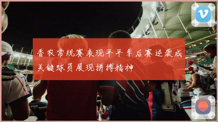 香农常规赛表现平平季后赛逆袭成关键球员展现拼搏精神